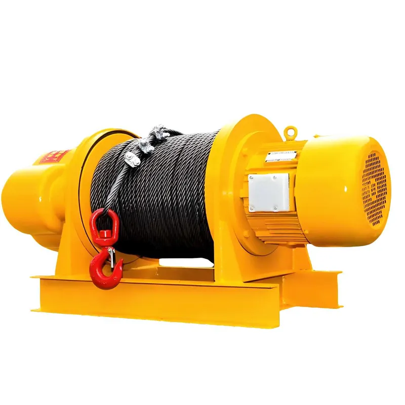 Heavy Duty Electric Wire Rope Winch with Motor and Steel Cable for Industrial Lifting